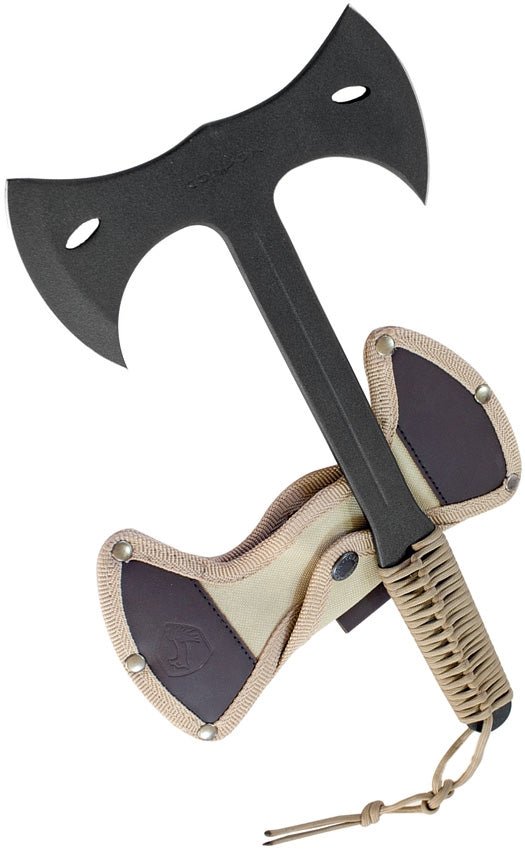 CONDOR CTK140214 HATCHET DOUBLE BIT WITH CANVAS SHEATH - S&R KNIVES INC