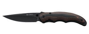 CRKT 1105K ENDORSER MATTHEW LERCH BLACK OUTBURST PLAIN EDGE FOLDING KNIFE - S&R KNIVES INC