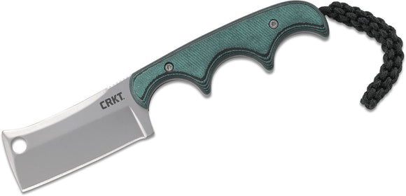 CRKT 2383 FOLTS TANTO MINIMALIST CLEVER NECK CARRY FIXED BLADE KNIFE WITH SHEATH - S&R KNIVES INC