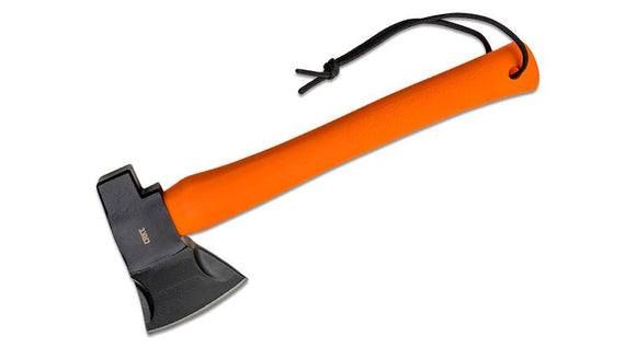 CRKT 2727 CHOGAN ORANGE RYAN JOHNSON 1055 CARBON STEEL HATCHET W/SHEATH. - S&R KNIVES INC