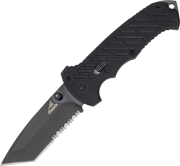GERBER G0118 FAST CLIP 7CR17MOV STEEL BLACK G10 HANDLE FOLDING KNIFE. - S&R KNIVES INC