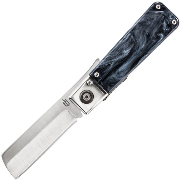 GERBER G30001695 JUKEBOX LINERLOCK MARBLE ACRYLIC 7CR17MOV STEEL FOLDING KNIFE. - S&R KNIVES INC