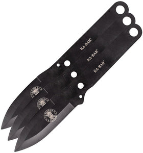 KABAR 1121 KNIFE SET OF 3 3CR13 STEEL FIXED BLADE KNIFE WITH SHEATH - S&R KNIVES INC
