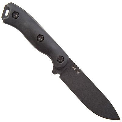 KABAR BECKER BK16 SHORT DROP POINT FIXED BLADE KNIFE WITH SHEATH - S&R KNIVES INC