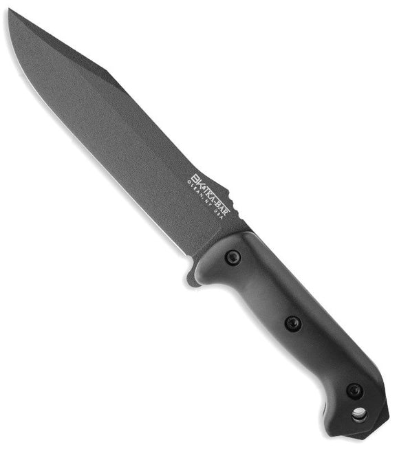 KABAR BECKER BK7 UTILITY BLACK BLADE CAMPING KNIFE WITH SHEATH - S&R KNIVES INC
