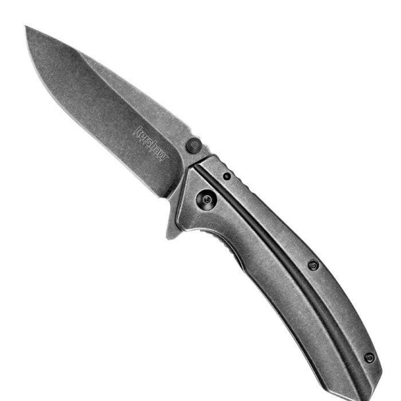 KERSHAW 1306BW FILTER BLACKWASH ASSISTED OPENING PLAIN EDGE FOLDING KNIFE. - S&R KNIVES INC