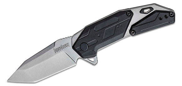 KERSHAW 1401 JET PACK ASSISTED TANTO 8CR13MOV STEEL FOLDING KNIFE. - S&R KNIVES INC