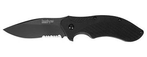 KERSHAW 1605CKTST CLASH BLACK BLADE COMBO EDGE FOLDING KNIFE. - S&R KNIVES INC