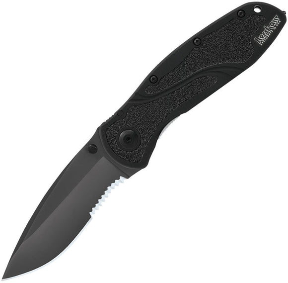 KERSHAW 1670GBBLKST BLUR LINERLOCK DLC COATED SANDVIK STEEL FOLDING KNIFE. - S&R KNIVES INC