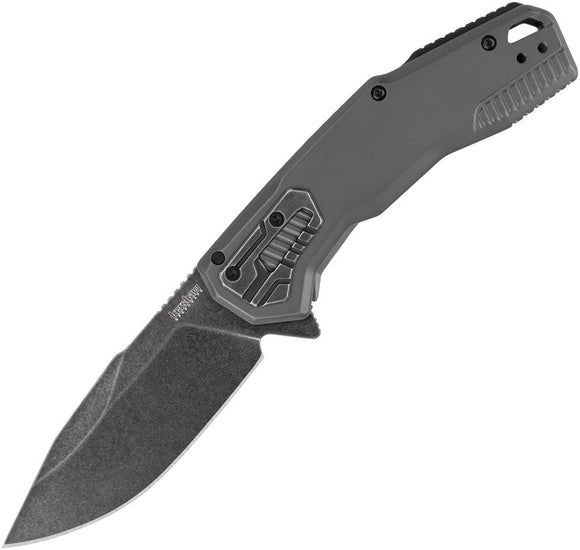 KERSHAW 2061 CANNONBALL SPEEDSAFE D2 STEEL GRAY PVD STAINLESS HANDLE FOLDING KNIFE. - S&R KNIVES INC