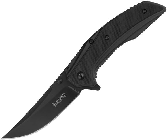 KERSHAW 8320BLK OUTRIGHT BLACK 8CR13MOV STEEL G10 HANDLE FOLDING KNIFE. - S&R KNIVES INC