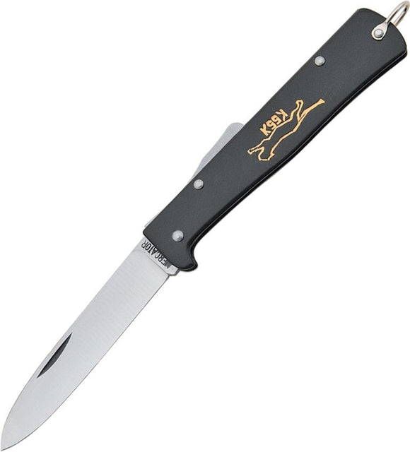 MERCATOR KNIVES L154 BLACK CAT CARBON STEEL FOLDING KNIFE. - S&R KNIVES INC