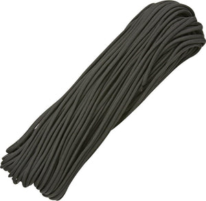 PARACHUTE CORD RG101H BLACK 100 FEET 550 TEST PARA CORD. - S&R KNIVES INC