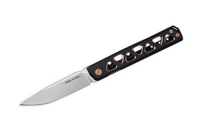 REAL STEEL RS7661G BURNS FRAMELOCK VG10 TI HANDLE IVAN BRAGINETS FOLDING KNIFE - S&R KNIVES INC