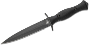 SPARTAN HARSEY DAGGER – CPM MAGNACUT TUNGSTEN DLC DAGGER BLADE, DOUBLE BLACK CANVAS MICARTA HANDLE, LINED MOLLE KYDEX SHEATH, MADE IN USA - S&R KNIVES INC