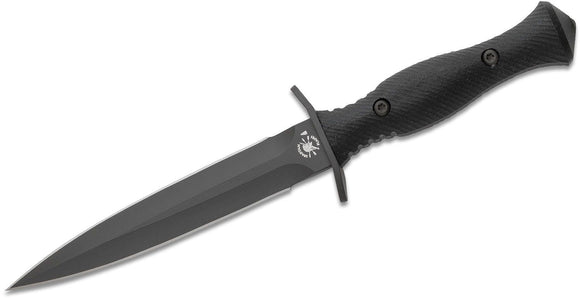 SPARTAN HARSEY DAGGER – CPM MAGNACUT TUNGSTEN DLC DAGGER BLADE, DOUBLE BLACK CANVAS MICARTA HANDLE, LINED MOLLE KYDEX SHEATH, MADE IN USA - S&R KNIVES INC