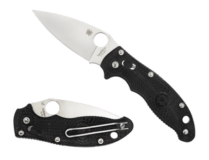 SPYDERCO C101PBK2 MANIX 2 LIGHTWEIGHT FOLDING KNIFE – CTS BD1N STEEL – BALL BEARING LOCK – MADE IN USA – PLAIN EDGE FRCP HANDLE - S&R KNIVES INC