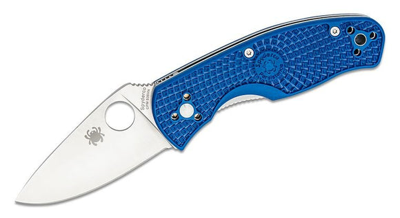 SPYDERCO C136PBL PERSISTENCE BLUE CPM S35VN STEEL LTW COMBO EDGE FOLDING KNIFE. - S&R KNIVES INC