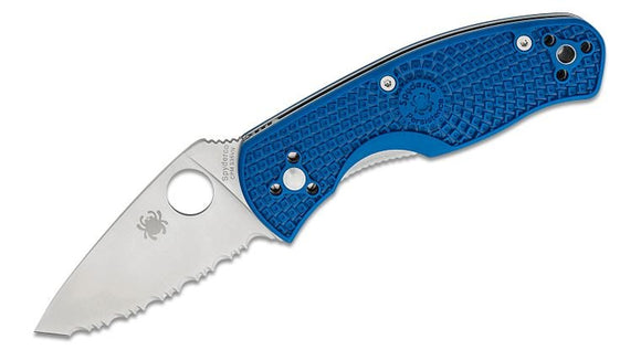 SPYDERCO C136SBL PERSISTENCE BLUE CPM S35VN STEEL LTW SPYDER EDGE FOLDING KNIFE. - S&R KNIVES INC