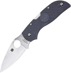 SPYDERCO C152PGY CHAPARRAL LIGHTWEIGHT CTS - XHP SATIN BLADE GRAY FRN HANDLE BACK LOCK FOLDING KNIFE MADE IN TAIWAN - S&R KNIVES INC