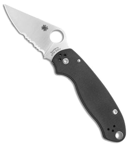 SPYDERCO C223GPS PARA 3 COMBO EDGE CPM S30V STAINLESS STEEL G10 HANDLE COMPRESSION LOCK FOLDING KNIFE USA - S&R KNIVES INC