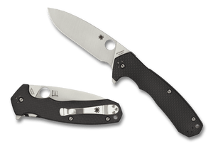 SPYDERCO C234CFP AMALGAM CARBON FIBER CPM - S30V STEEL BRIAN LAI FOLDING KNIFE. - S&R KNIVES INC