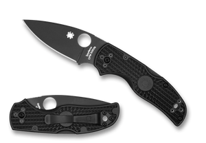 SPYDERCO C41PBBK5 NATIVE 5 CPM - CPM® S30V® BLACK DLC PLAIN EDGE BLADE BLACK FRN HANDLE BACK LOCK FOLDING KNIFE USA - S&R KNIVES INC