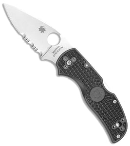 SPYDERCO C41PSBK5 NATIVE 5 CPM - CPM® S30V® SATIN COMBO EDGE BLADE BLACK FRN HANDLE BACK LOCK FOLDING KNIFE USA - S&R KNIVES INC
