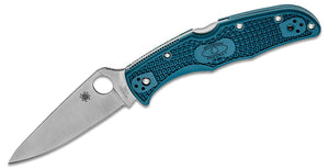 SPYDERCO ENDURA 4 LIGHTWEIGHT K390 – BOHLER K390 BLADE, BLUE FRN HANDLE, BACK LOCK, MADE IN JAPAN - S&R KNIVES INC