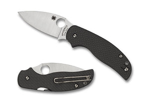 SPYDERCO SAGE 5 – CARBON FIBER/G - 10 HANDLE, CPM S30V BLADE, COMPRESSION LOCK – MADE IN TAIWAN – MODEL C123CFPCL - S&R KNIVES INC