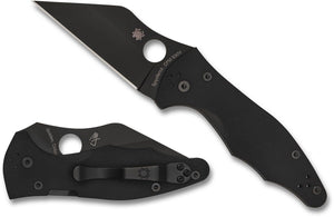 SPYDERCO YOJIMBO 2 – BLACK G - 10 HANDLE, SATIN CPM S30V WHARNCLIFFE BLADE, COMPRESSION LOCK – MADE IN USA – MODEL C85GPBBK2 - S&R KNIVES INC