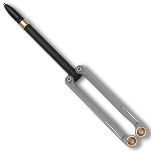 SPYDERCO YUS114 BALIYO GRAY BLACK HEAVY DUTY PEN - S&R KNIVES INC