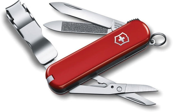 SWISS ARMY VICTORINOX 0.6463 - X5 NAIL CLIP 580 RED MULTI FUNCTION POCKET KNIFE. - S&R KNIVES INC