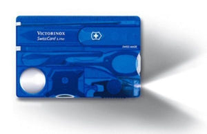 SWISS ARMY VICTORINOX 0.7322.T2 - X2 SWISSCARD LITE SAPPHIRE SWISS CARD TOOL - S&R KNIVES INC