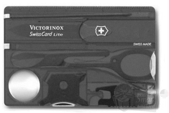 SWISS ARMY VICTORINOX 0.73333.T3 - X3 SWISSCARD LITE ONYX SWISS CARD POCKET TOOL - S&R KNIVES INC