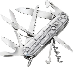 SWISS ARMY VICTORINOX 1.3713.T7 HUNTSMAN SILVER TECH MULTI POCKET KNIFE - S&R KNIVES INC