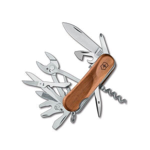 SWISS ARMY VICTORINOX 2.5221.S63 - X1 EVOWOOD S557 WALNUT MULTITOOL KNIFE - S&R KNIVES INC