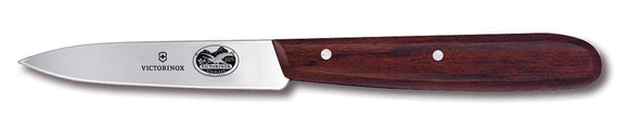 SWISS ARMY VICTORINOX 5.0600.S - X1 3 1/4 INCH PARING ROSEWOOD KITCHEN KNIFE - S&R KNIVES INC