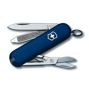 SWISS ARMY VICTORINOX 53002 0.6223.2 - 033 - X1 CLASSIC BLUE FOLDING POCKET KNIFE. - S&R KNIVES INC