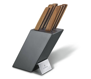SWISS ARMY VICTORINOX 6.7186.6 SWISS MODERN CUTLERY BLOCK SET OF 6 KNIVES. - S&R KNIVES INC
