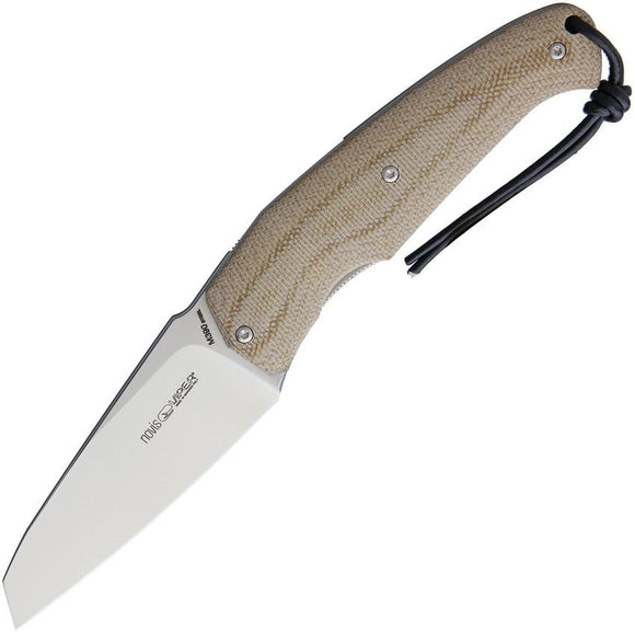 VIPER KNIVES V5972CM NOVIS LINERLOCK M390 STEEL TAN CANVAS MICARTA FOLDING KNIFE - S&R KNIVES INC