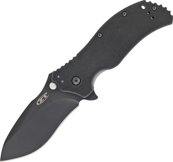 ZERO TOLERANCE ZT0350 CPM - S30V BLACK DLC BLADE G - 10 HANDLE SPEEDSAFE A/O FOLDING KNIFE USA MADE - S&R KNIVES INC