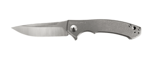 ZERO TOLERANCE ZT0450 CPM - S35VN SATIN BLADE TITANIUM HANDLE KVT FLIPPER FOLDING KNIFE USA MADE - S&R KNIVES INC