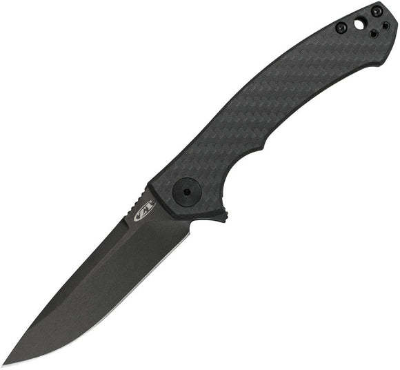 ZERO TOLERANCE ZT0450CF FOLDING KNIFE – S35VN DLC BLADE, CARBON FIBER & TITANIUM HANDLE, KVT FLIPPER, MADE IN USA - S&R KNIVES INC