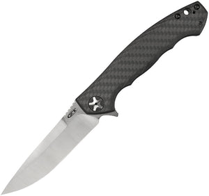 ZERO TOLERANCE ZT0452CF CPM - S35VN DUAL - FINISH BLADE CARBON FIBER & TITANIUM HANDLE KVT FLIPPER FOLDING KNIFE USA MADE - S&R KNIVES INC