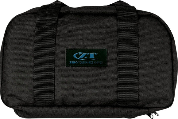 ZERO TOLERANCE ZT997 KNIFE STORAGE BAG BLACK NYLON 16 PADDED POCKETS REMOVABLE CENTER USA MADE - S&R KNIVES INC